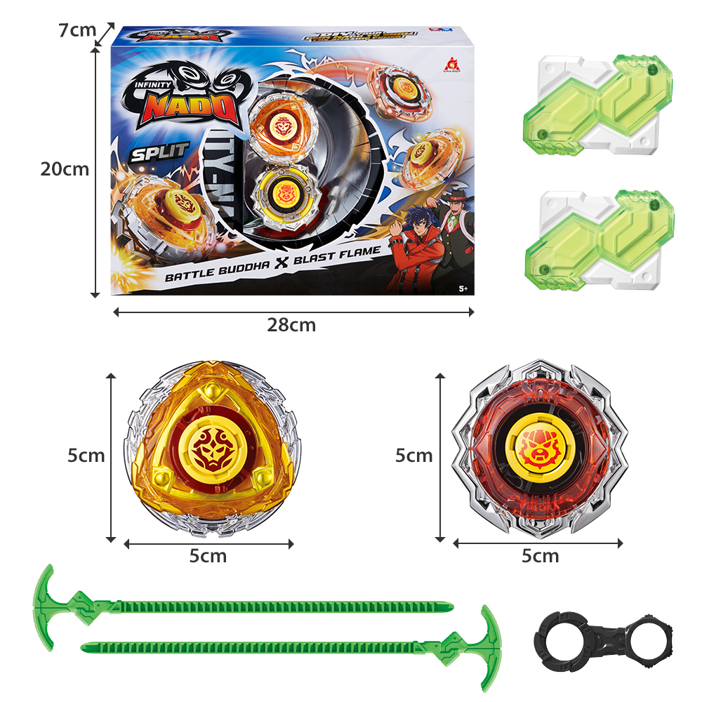 Infinity Nado 3 Original Split Series Set 2 Modes Combinable or Splitable Spinning Top Battle Metal Gyro +Launcher Kid Toy Gift. 