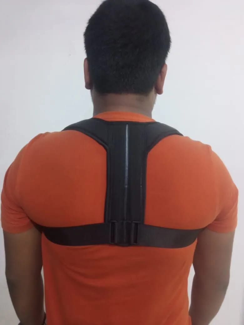 Adjustable scoliosis back Support Brace Neoprene elastic upper back support posture correction belt Daraz .bd