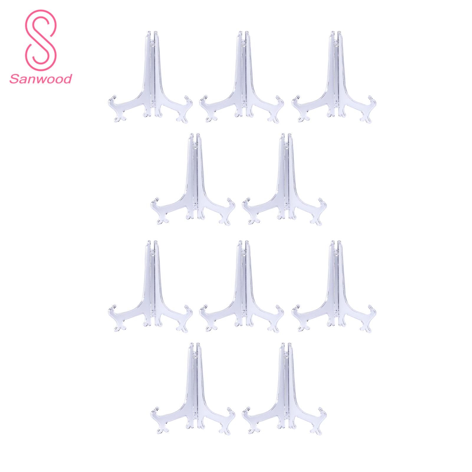 Hang Plate Rk Foldable Plastic Plate Holders for Weddings Home Decor Set of 2/5/10pcs Adjusle Plate Holder