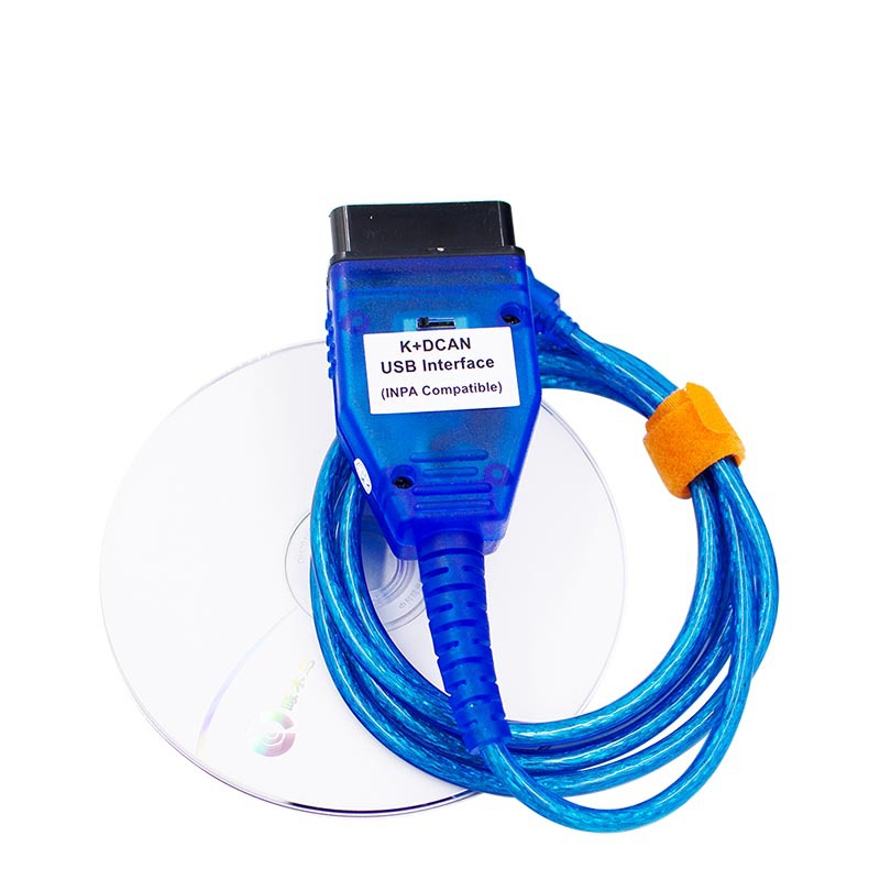 OBD2 Interface USB Cable For BMW INPA/Ediabas K+DCAN Scanner FT232RL Portable Driver Program Car Connector Code Diagnostic Tool. 