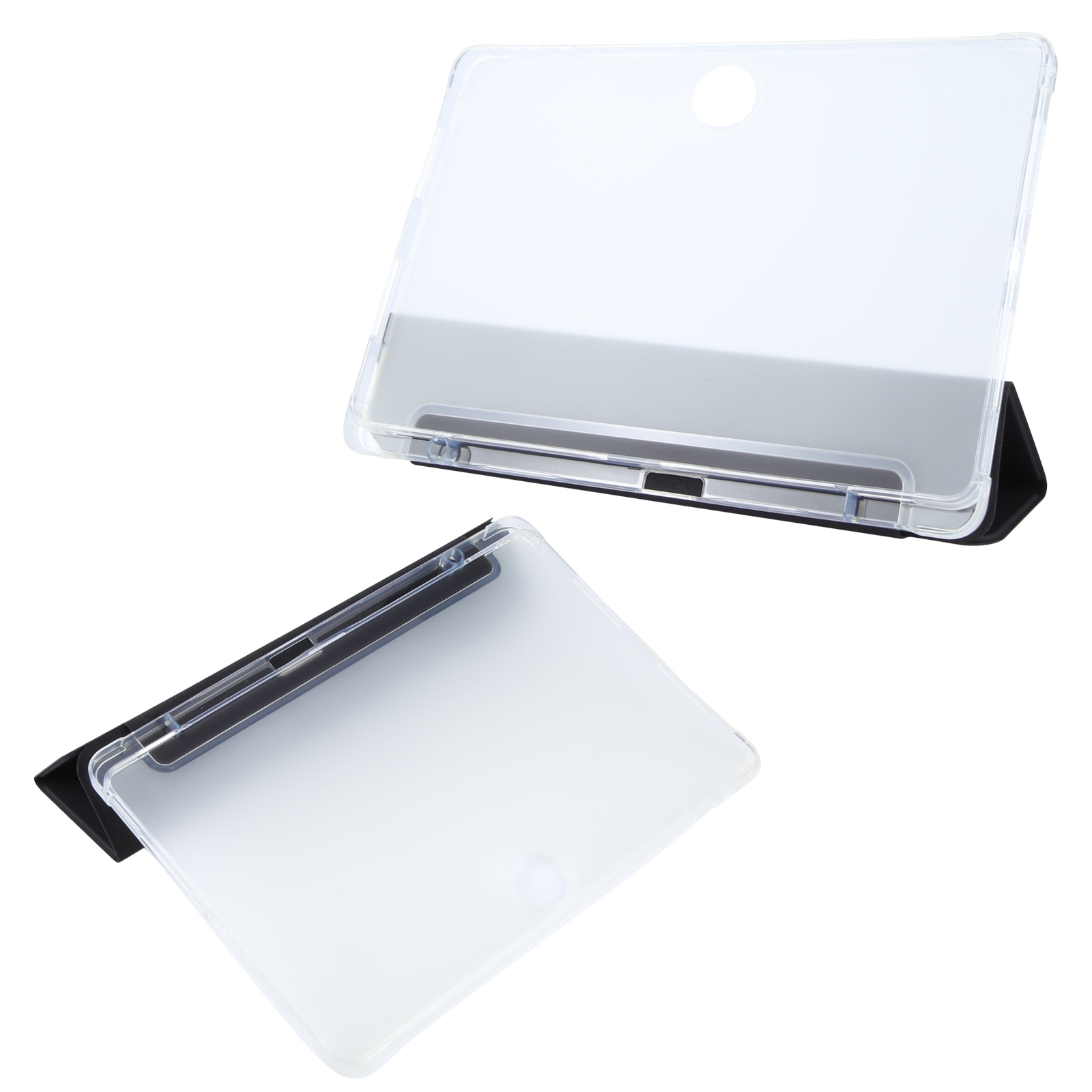 3-fold Clear TPU Smart Leather Tablet Case with Pen Slot For Honor Pad 9. 