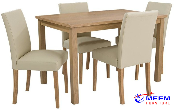 4 Chair  Dining Table Set Made By Mahogany Wood