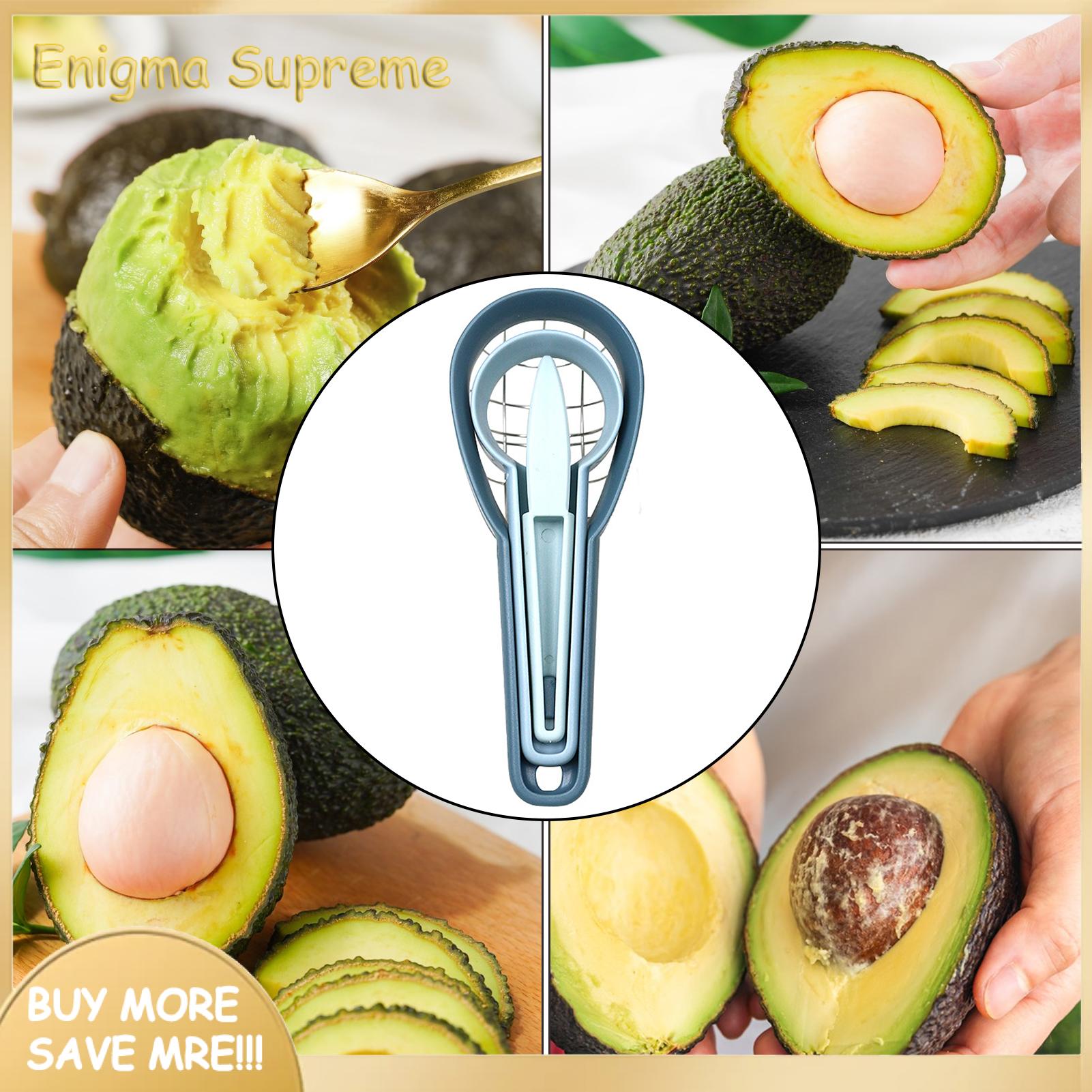 Enigma- Avocado Cutter Tool Convenient Avocado Kiwi Slicer Set Easy-to-use Fruit Peeler Pitter Dicer Bpa-free Dishwasher Safe Perfect Kitchen Gadget for Salad Lovers Buyers' Choice Hassle-free Avocado. 