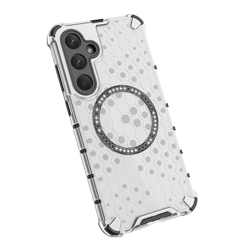 For Samsung Galaxy A35 5G Case Honeycomb MagSafe Shockproof Camera Protection Back Cover Galaxy A35 5G casing. 