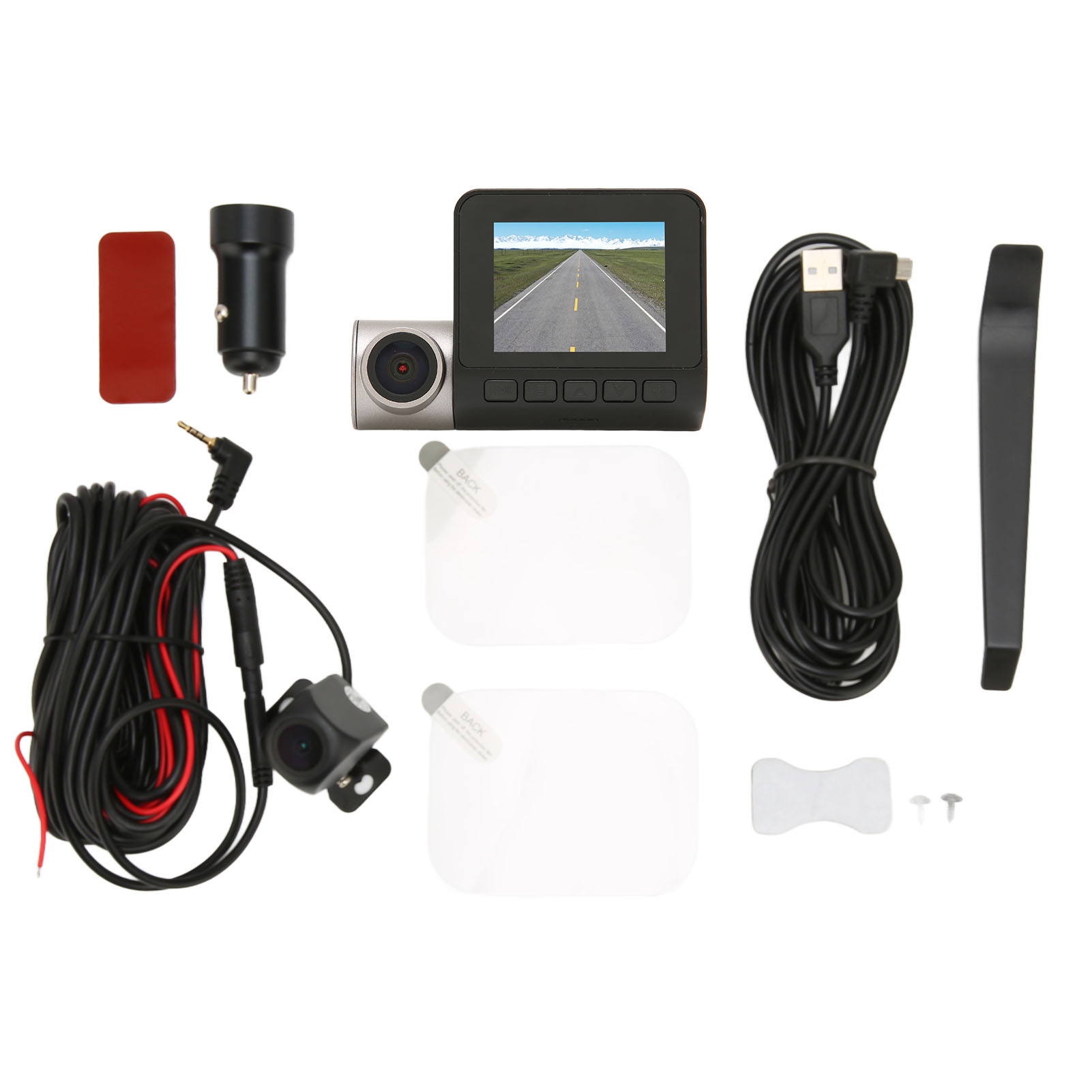 2.0in IPS Screen Car Dash Cam 2K WIFI Night Vision WDR 170° Wide Angle G Sensor Loop Recording DVR. 