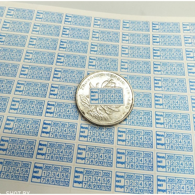 600pcs 2021-2023 Warranty Void If Damaged Protection Security Label Sticker Seal. 