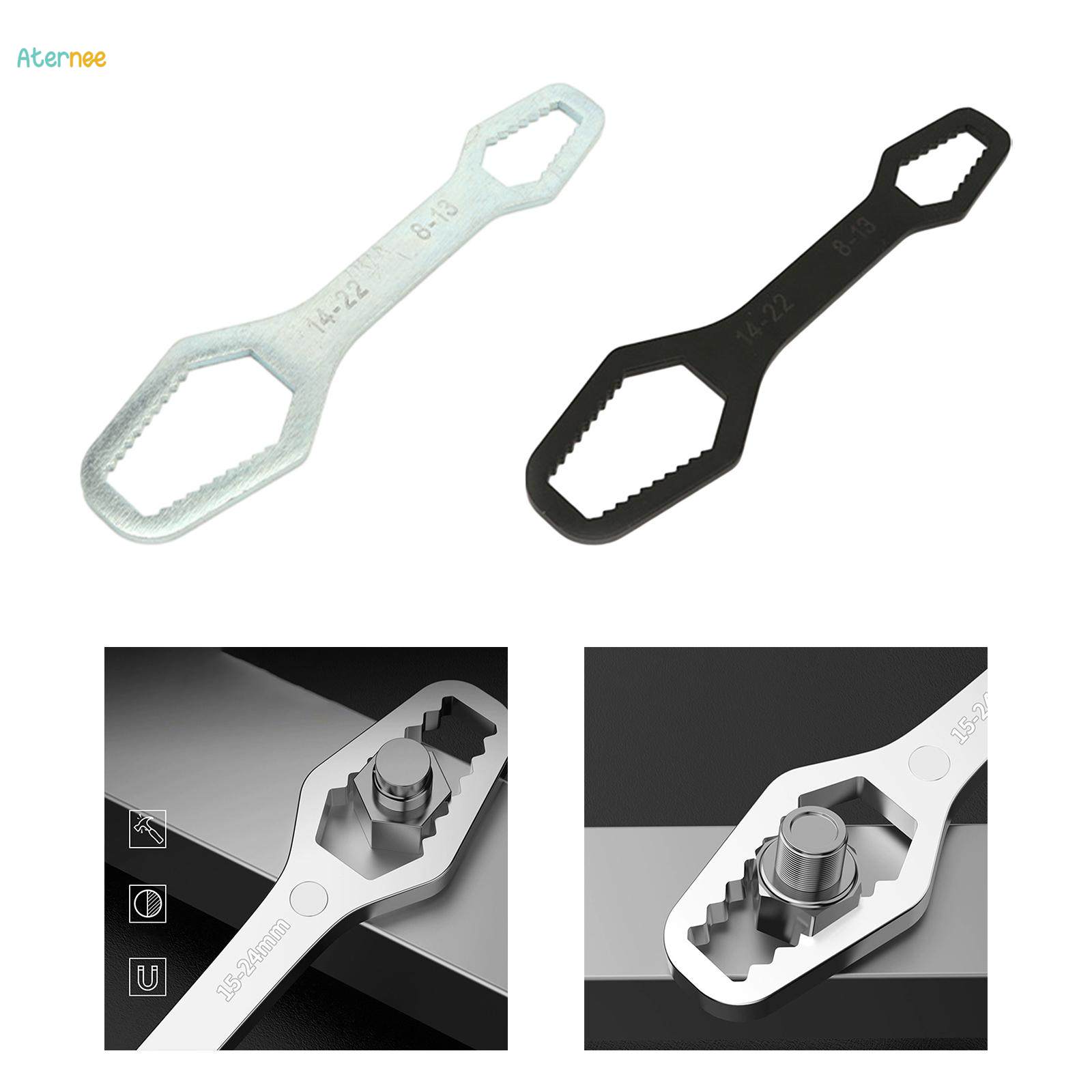 Universal Wrench Multifunctional Wrench Doubleheaded Wrench for Auto Bike