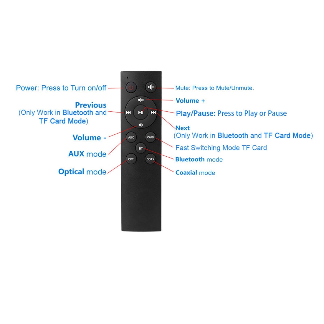 Soundbar LP-09 Home Theater Bluetooth Wireless Sound Bar Speaker with Remote Control. 