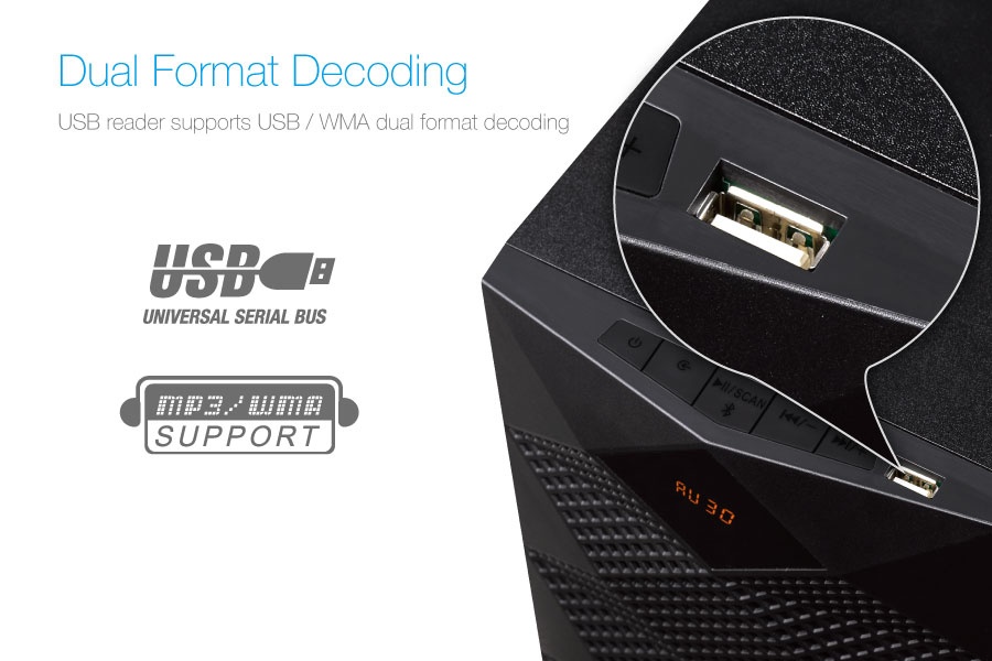 F&D A180X 2.1 Multimedia Bluetooth Speaker. 