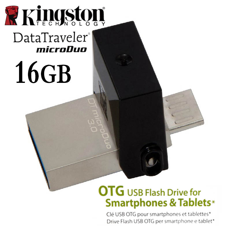Kingston USB 3.0 pen drive Smartphone Micro Memory 16gb 32gb 64gb Portable Storage Stick microDuo OTG usb flash drive pendrive. 