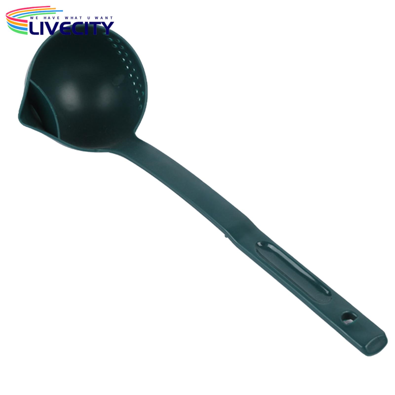 Soup Separation Spoon Efficient Oil-separating Spoon for Safe Easy Cooking Long Handle Food-grade Pp Material Perfect for Hot Pot. 