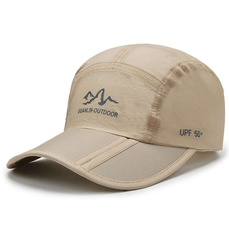 Ultra thin outdoor running men's and women's quick drying, breathable, protection, cycling, sun shading, duck tongue hat, folding sports cap, baseball cap. 