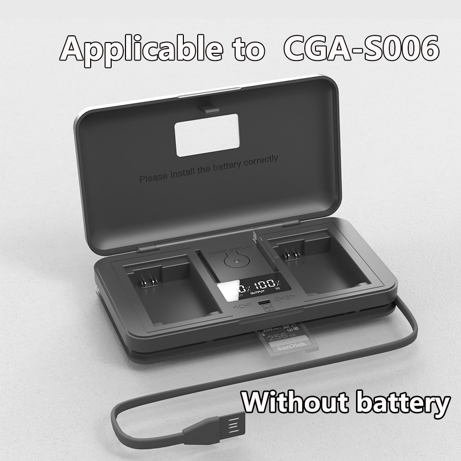 CGA-S006 CGA-S006E Battery Charger for Panasonic Lumix DMC-FZ7, DMC-FZ8, DMC-FZ18, DMC-FZ28, DMC-FZ30, DMC-FZ35, DMC-FZ38. 