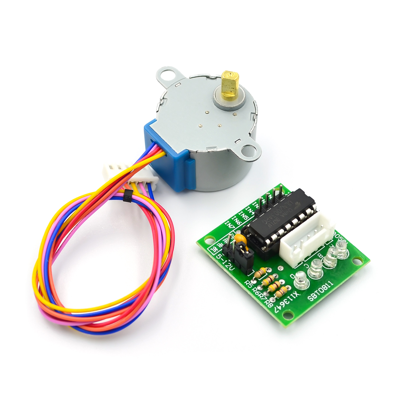 5V Stepper Motor 28BYJ-48 + ULN2003 Driver Test Module for Arduino,Micro Mini Electric Step Motor for PIC 51 AVR. 