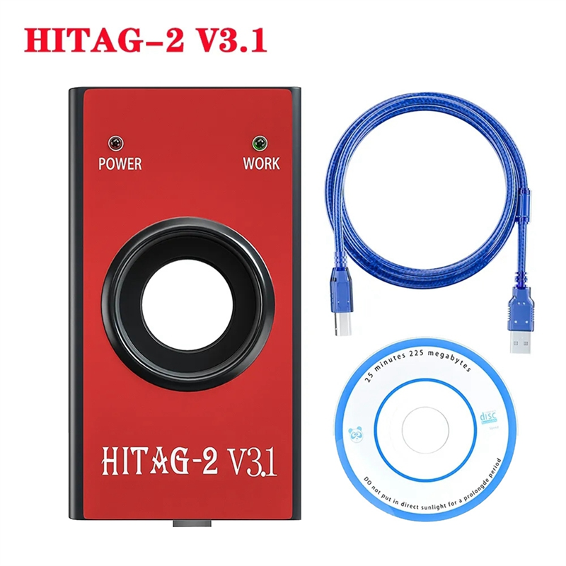 1Set HITAG 2 V3.1 OBD2 Car Diagnostic Tool Key Programmer Hitag2 Transponder Red. 