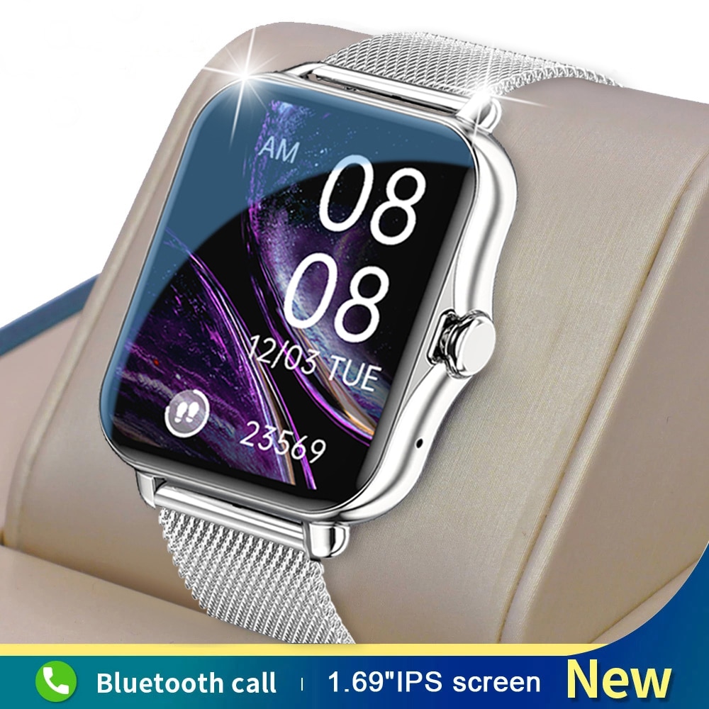 GEJIAN Smart Watch Men Women Bluetooth Call Smartwatch ECG Fitness Tracker Waterproof 1.69 inch touch screen For Android iOS. 