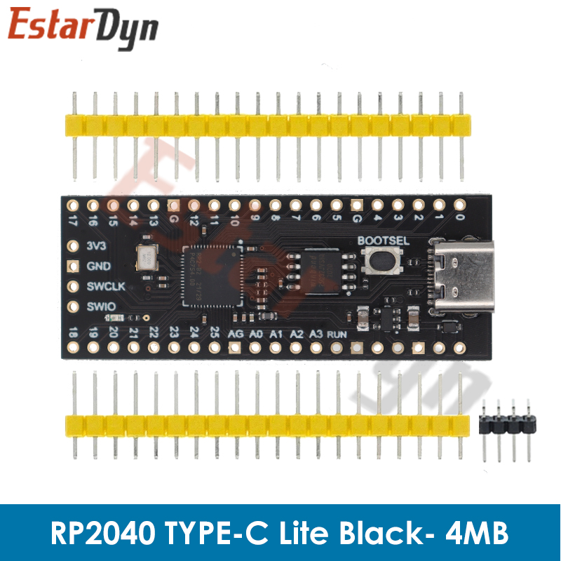 Raspberry Pi Pico Board RP2040 Dual-Core 264KB ARM Low-Power Microcomputers High-Performance Cortex-M0+ Processor