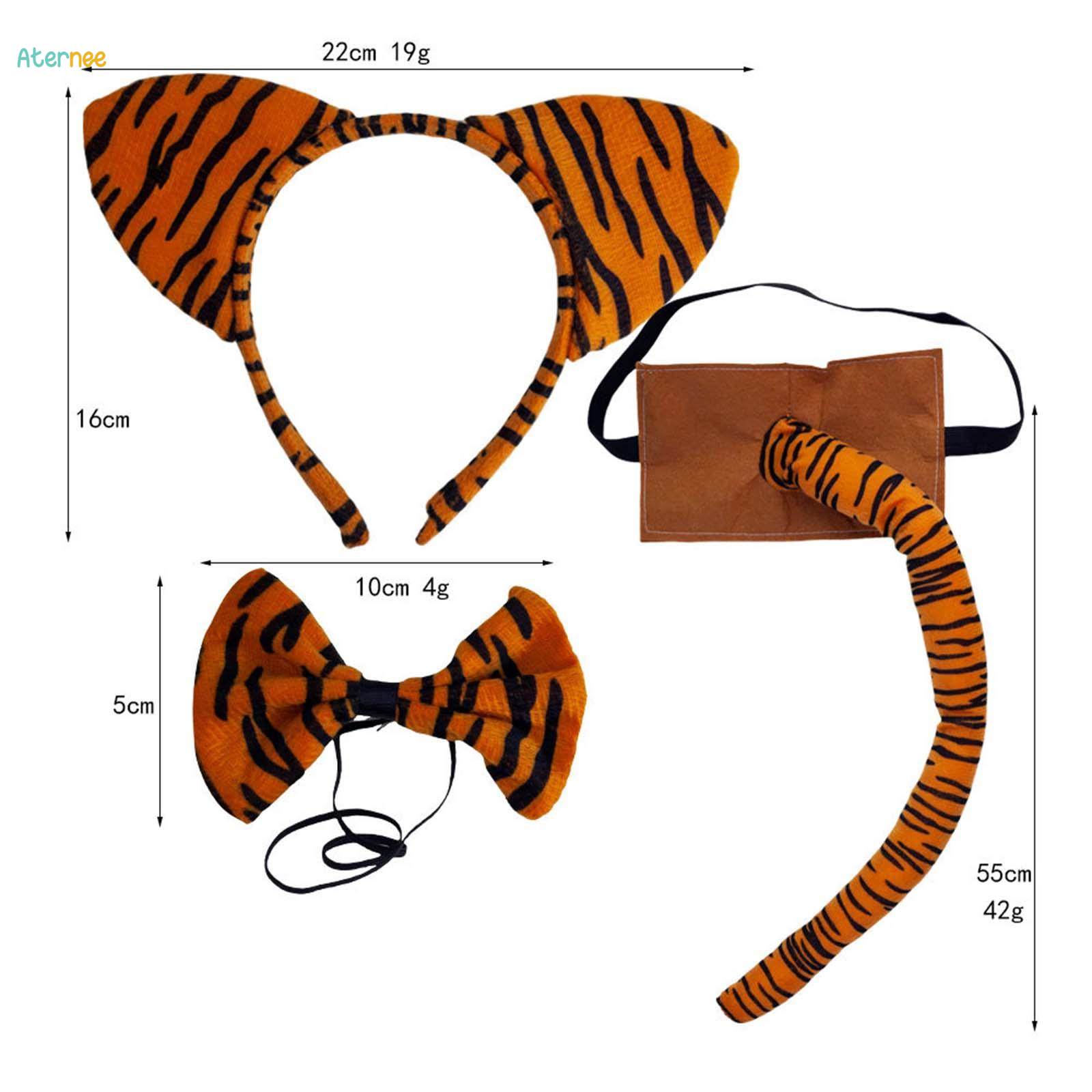 Tiger Costume Set Cosplay for Animal Themed Parties Fancy Dress up New Year without skirt. 