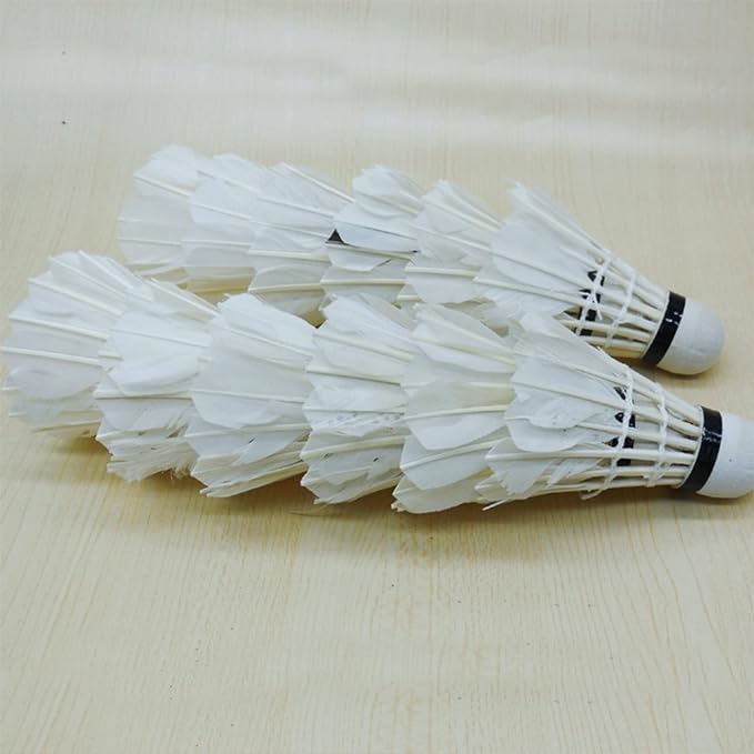 Shuttlecock Pack Of 1 Feather Shuttle Badminton Cork - High-Quality Feather Shuttlecock For Badminton. 