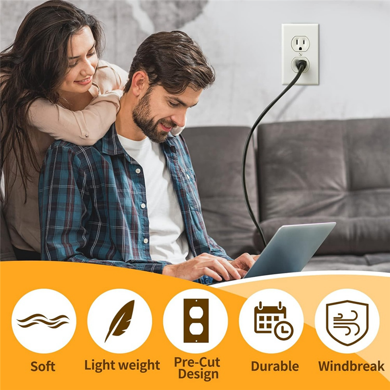 Outlet Insulators Draft Sealers, 100Pcs Electrical Outlet Insulation Pads, EVA Foam Gasket for Wall, Switch Socket Cover Easy to Use. 