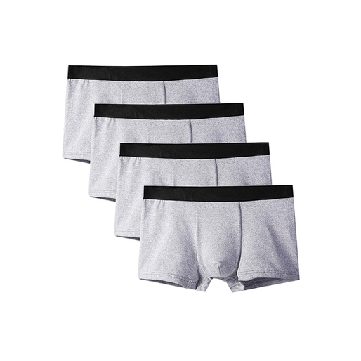 4Pcs Men Boxer Ventil Mens Panties Underwears Breathable Male Boxer Solid Underpants Comfortable Underwear Men's Boxers Hot