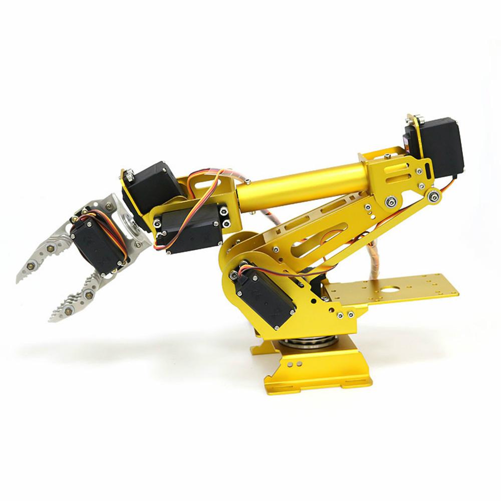 KOGEEK 7 DOF Metal Claw Robotic Arm with Servo DIY Kit Mechanical Arm Robot Arm Robotic Clamp Claw Kit with 8pcs Servos Mechanical Arm and Gripper Robotic Arm Kit. 