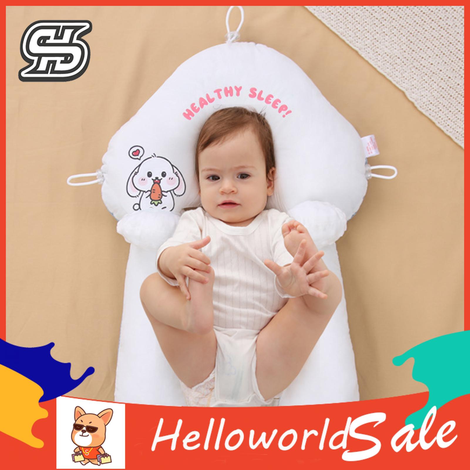 HelloWorld Newborn Pillow Extra Soft Newborn Sleeping Pillow Baby Cushion. 
