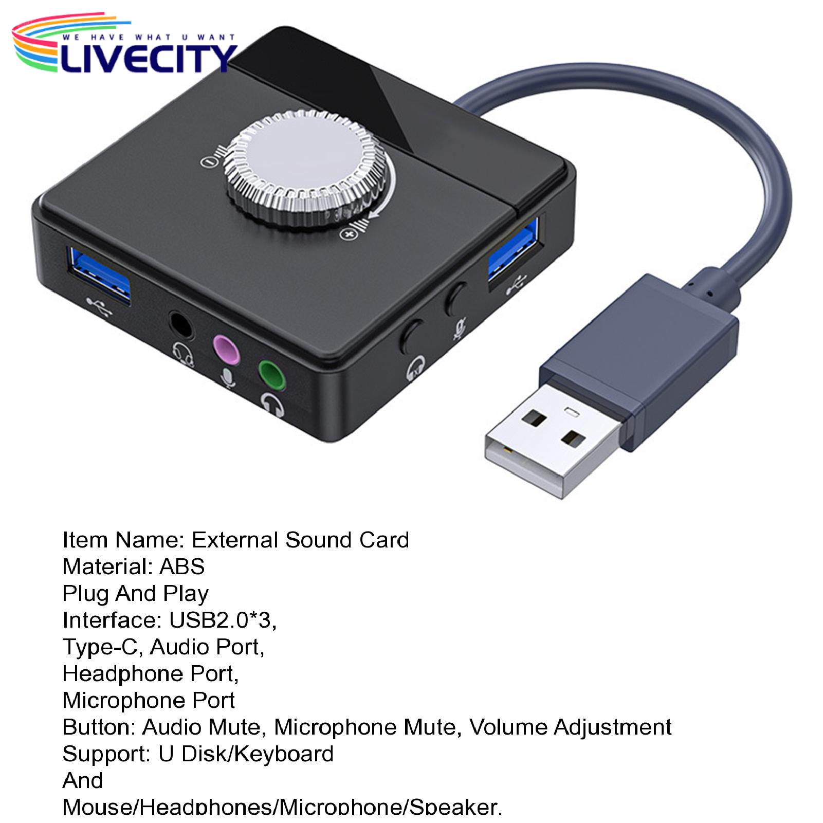 Microphone Using External Sound Card Enhance Audio Experience with Driver-free Usb External Sound Card Perfect for Tablets Computers Volume Adjustable Stereo Audio Adapter 3.5mm Jack. 