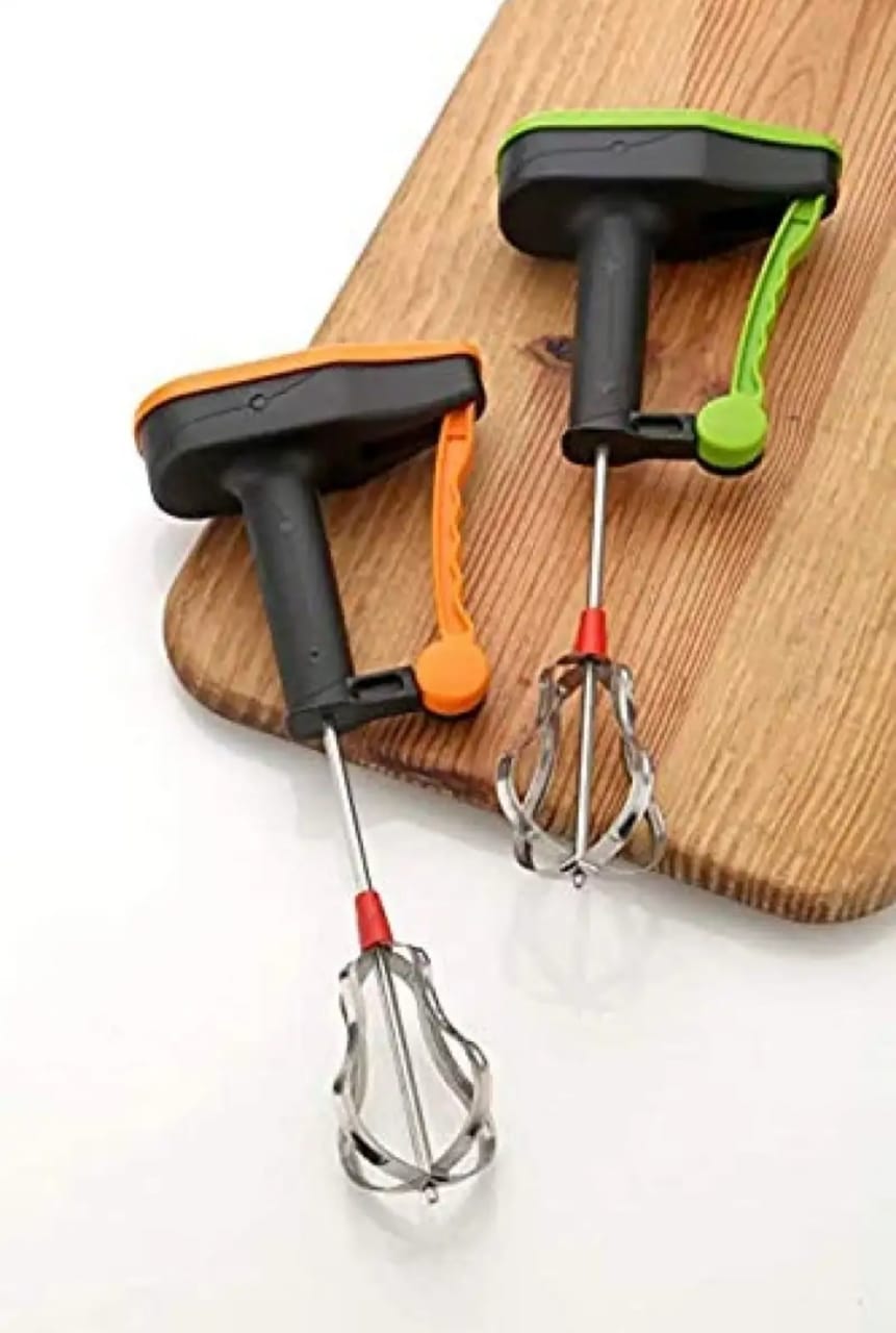 Power-Free Hand Blender - Make Buttermilk, Lassi, and More Effortlessly 100% Stainless Steel wire Blade- Easy to Use and Maintain. 