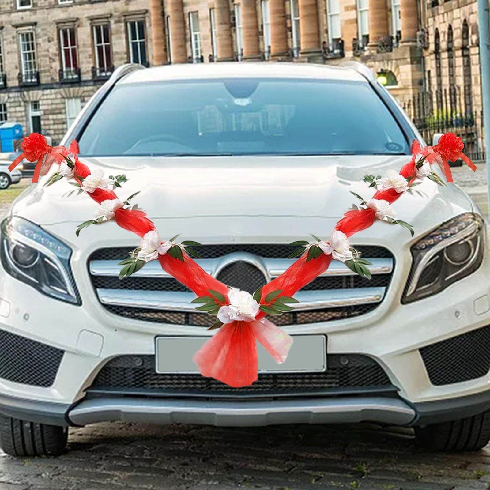 Wedding Car Flower Decoration Artificial Flowers Ornament for Ceremony Accessories. 