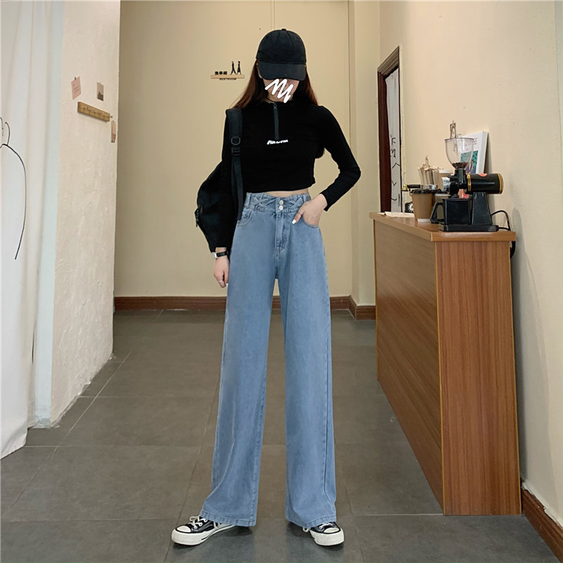 straight loose wide-leg pants trousers 