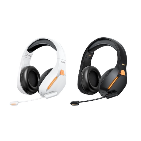 REMAX RB-680HB Kinyin Series Wireless Gaming Headset Over Ear Bluetooth Gaming Headset can use 16 Hours RGB Headphones with stowable Mic. 
