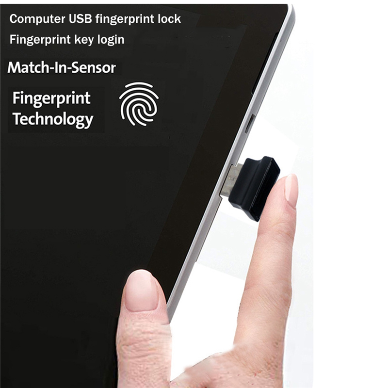 1 Piece USB Fingerprint Reader Computer USB Fingerprint Lock for Windows 10 11 Hello USB Fingerprint Sign-in Unlock Module. 