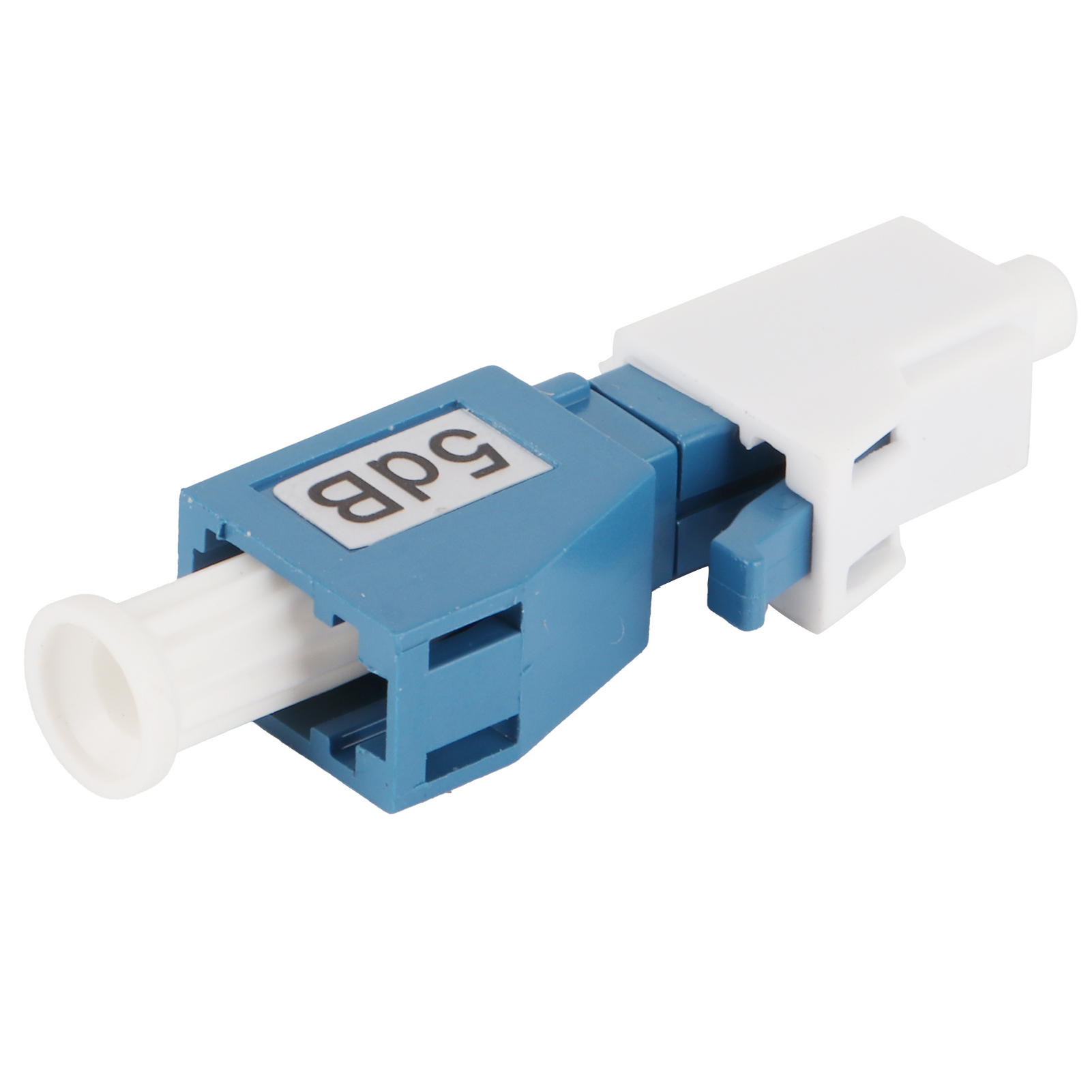 LC/UPC‑5DB Optical Fiber Attenuator Connector Single‑Mode Male Female Adapter. 