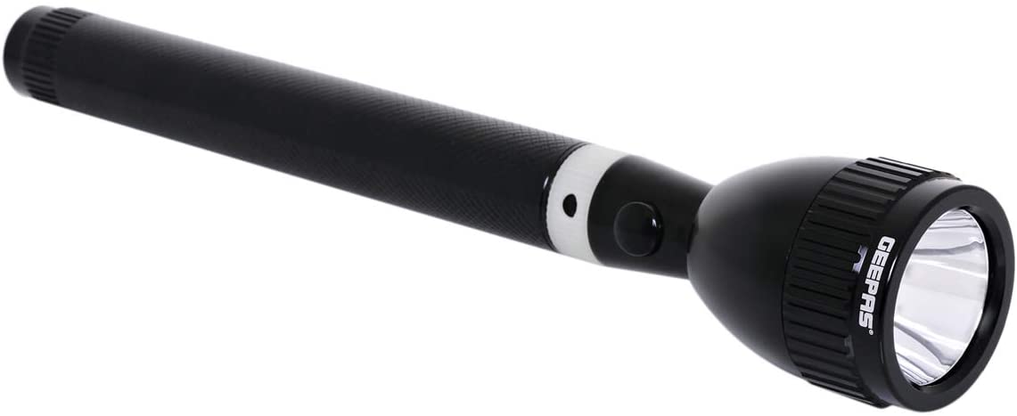 Geepas GFL3803 Dubai made Rechargeable LED Flashlight Lifetime warrenty. 