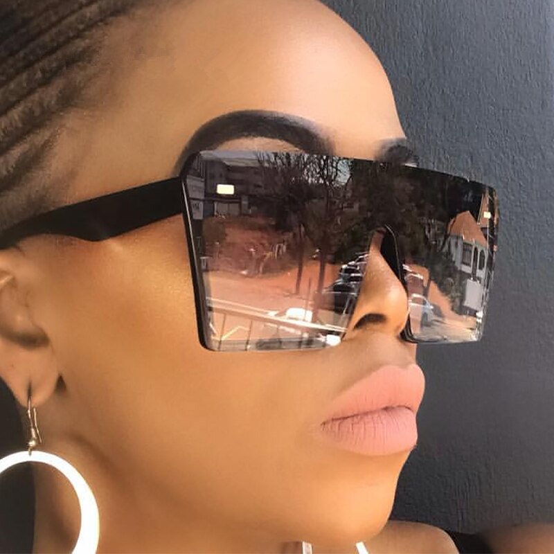 【happy one】Shield Sunglasses Women Brand Designer 2019 Flat Top Gradient Female Sun Glasses For Women Shade UV400. 
