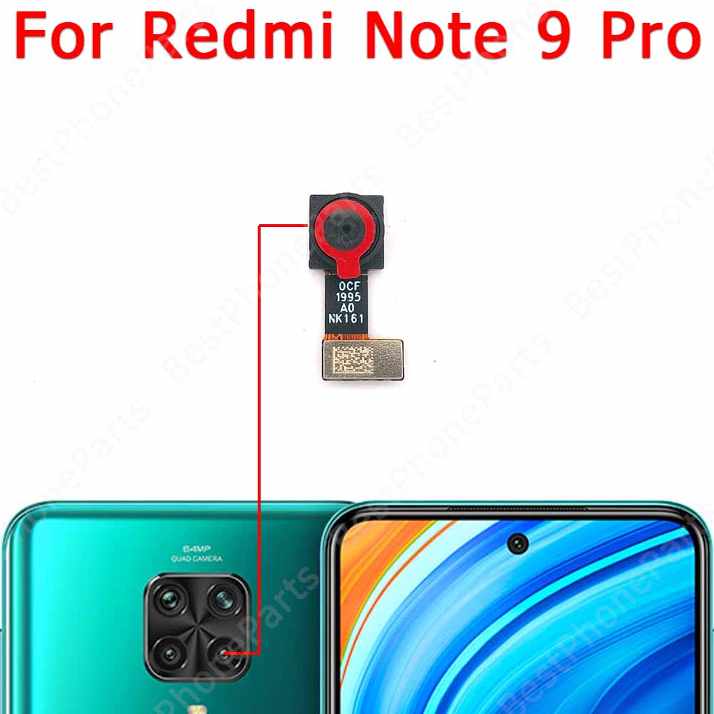 Rear Camera For Xiaomi Redmi Note 9 Pro 9S 9Pro Note9 Main Ultrawide Depth Macro Back Camera Module Spare Parts. 