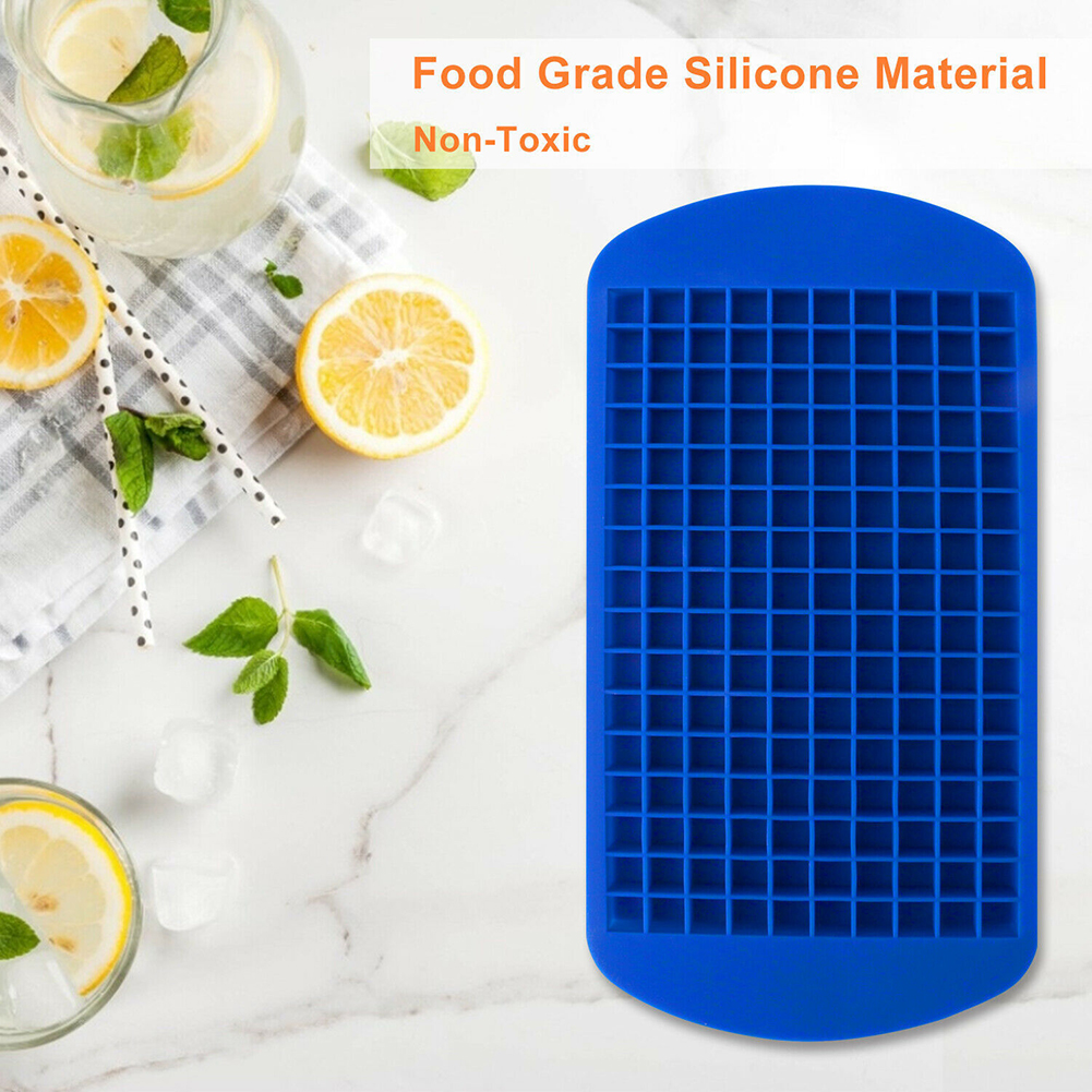 160 Grids Silicone Square/Heart Shape Ice Cube Mold Tray DIY Pudding Jelly Mould. 