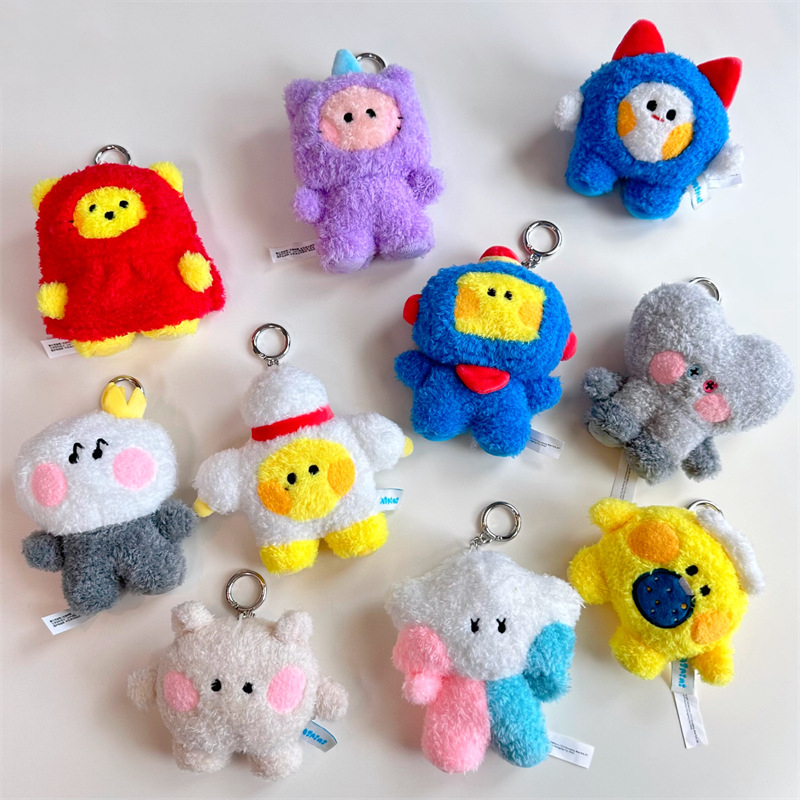 10cm Kawaii Truz Anime Hobby Chilli Romy Yochi Bonbon Som Ruru Hikun Matetsu Lawoo Mini Series Cartoon Plush Doll Bag Ornaments