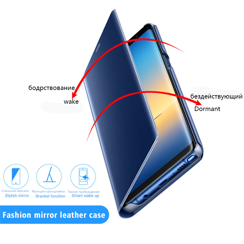 funda redmy note 11 s case smart mirror flip cover for redmi note 11s magnetic stand book coque on redme note11 not 11 pro shell. 