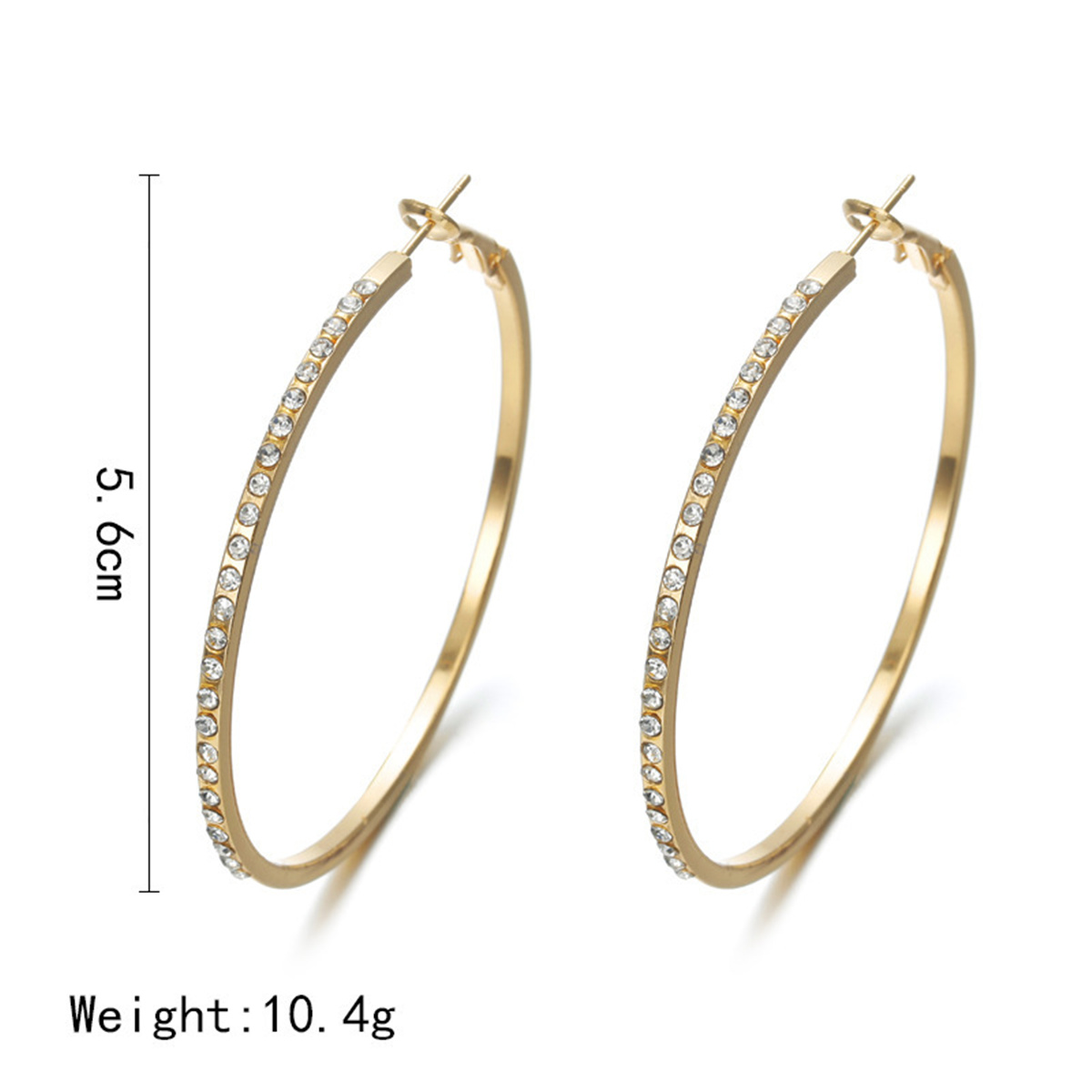 Jewelry for Sensitive Ears Large Big Hoop Earrings 56MM Earring