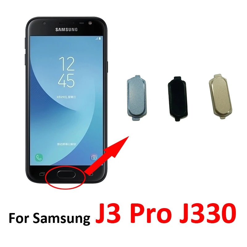 For Samsung Galaxy J3 Pro 2017 J330 J330F J330G J330FD Original Phone Flex Cable Housing New Home Button Menu Key Replacement