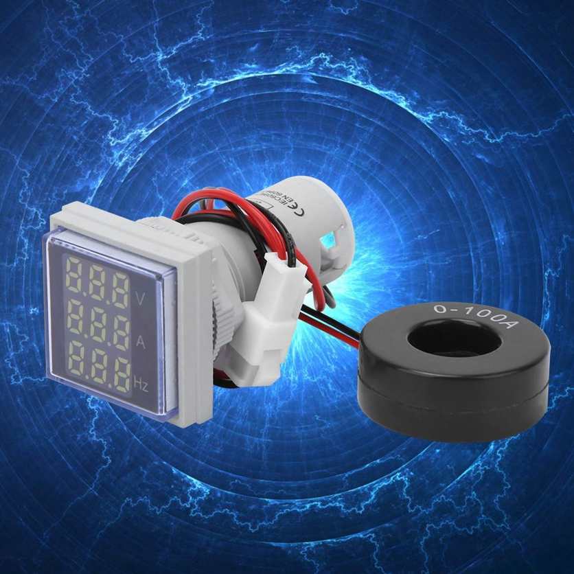 Nax Voltmeter Ad112-22 Fvah Small 3-Digit Display Single-Phase Frequency Indicator For 20-75 Hz ± 2% Error Hertz Tester 0-100A. 