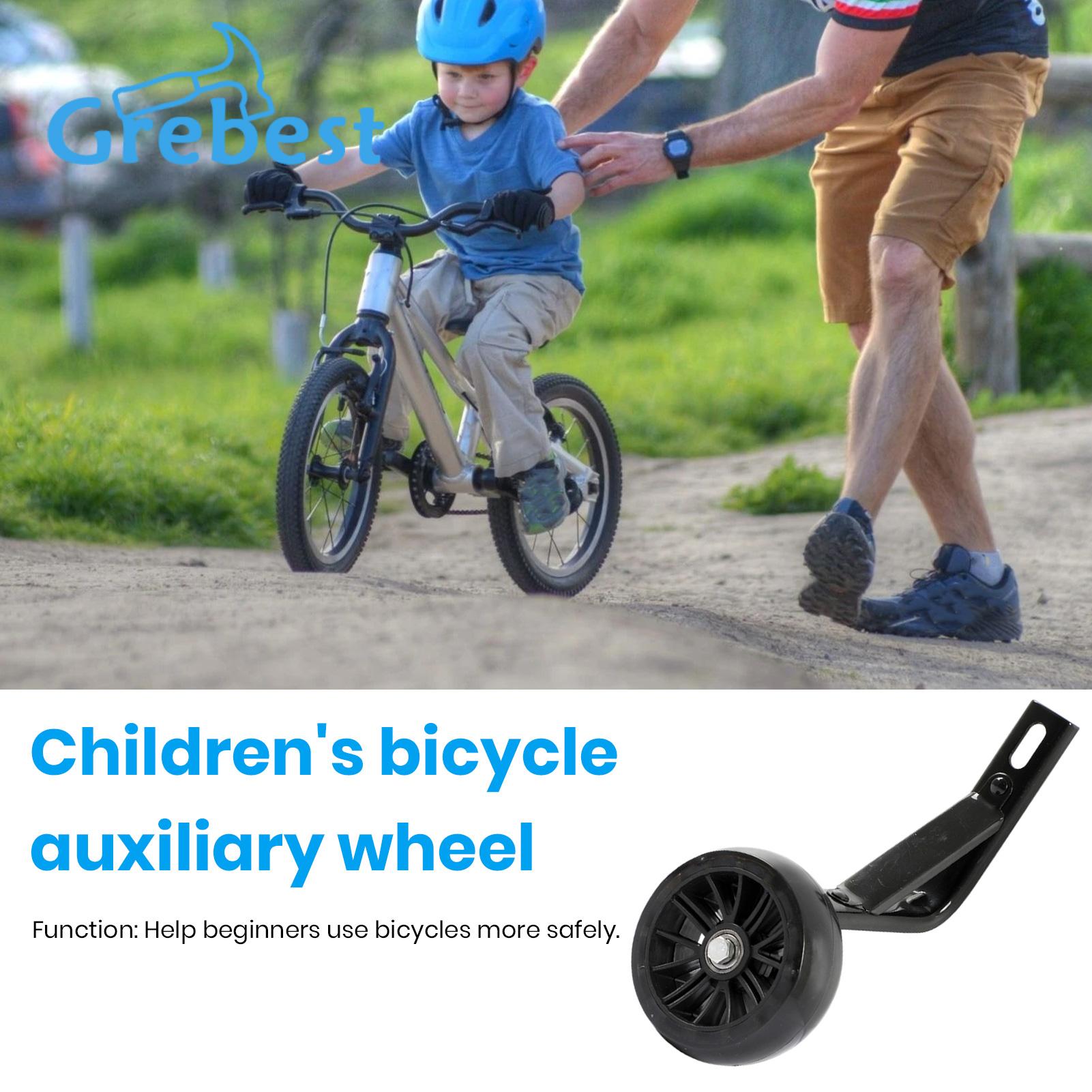 Bicycle Training Wheels 1 Set Training Wheels with Bracket High Stability Simple Installation Wide Compatible Bicycle Mute Wheel Replacement Parts Bike Accessories. 