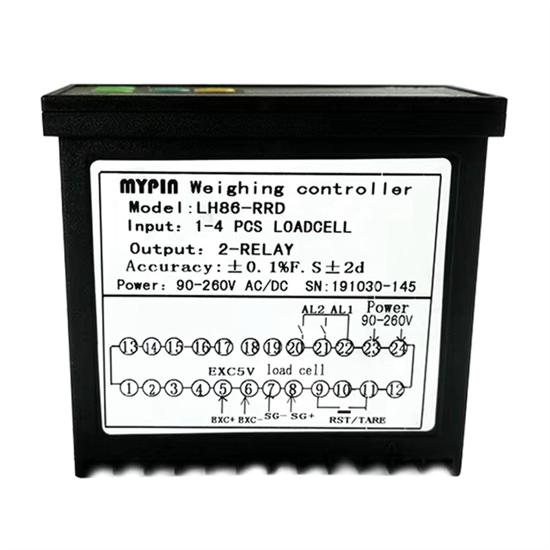 MYPIN LH86-RR4D Digital Weighing Controller Meter Filling Control Instrument LED Display Controller 1-4 Load Cell. 