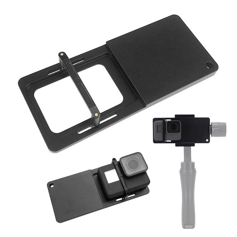 Action Camera Handheld Gimbal Adapter Switch Mount Plate for GoPro Hero 7 6 5 4 Xiaoyi 4K Sjcam Sj4000 Sj6 for DJI Osmo Zhiyun Smooth Q. 