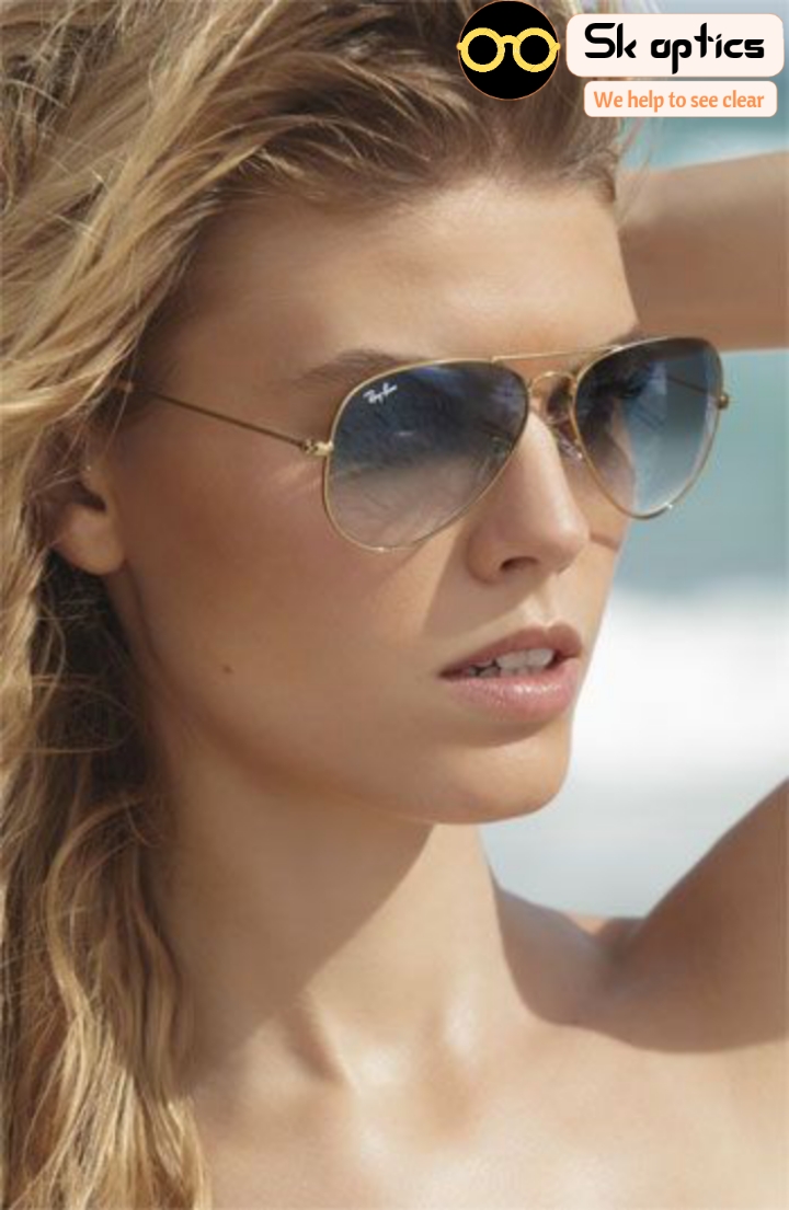 golden color ray ban aviator sunglasses metal body lens diamond hard glass model 3026 comfortable bazoo holds suitable for most face shapes and comfortable to wear sunglasses(one pies) for men and women(free brand box). 