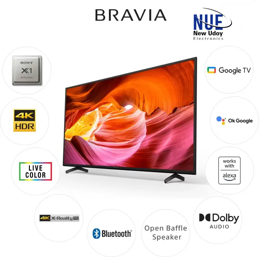 Sony Bravia KD-43X75K | 4K Ultra HD | High Dynamic Range (HDR) | Smart TV (Google TV) with Free Delivery