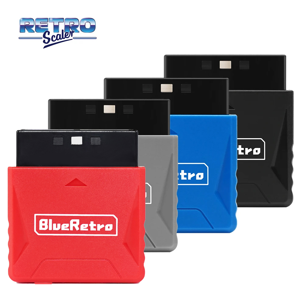 RetroScaler Mini Blueretro Receiver Adapter for PS1 PS One PS2 Compatible with 8bitdo PS4 PS5 Xbox Series X Wireless Controller. 