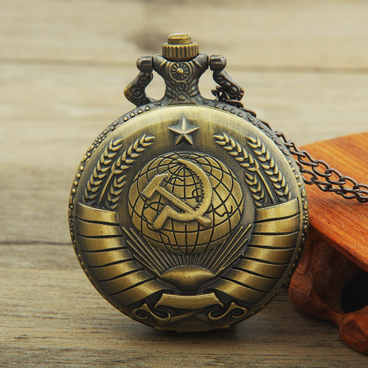 New Mechanical Retro Pocket Watch Nostalgic Flip Qinggu Quartz Pocket Watch Pocket Watch Souvenir Logo Quartz Watch